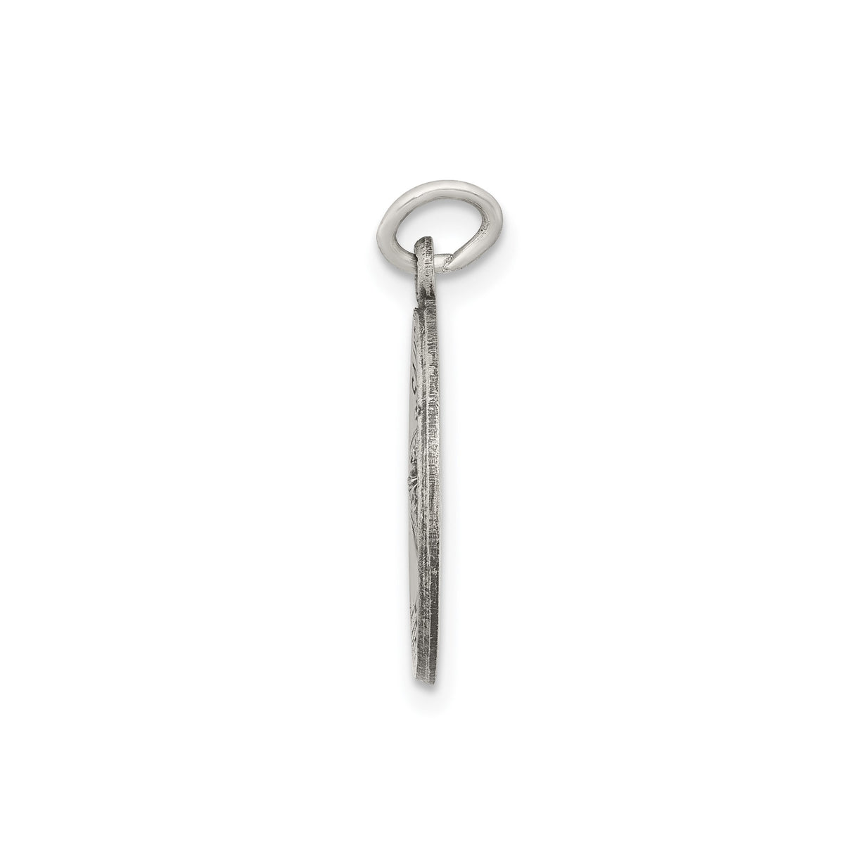 Sterling Silver Saint Martha Pendant, Catholic Religious Medal for Women or Unisex Wear