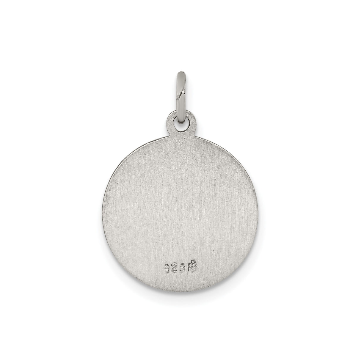 Sterling Silver Saint Matthew Pendant with Angelic Symbol, Religious Medal for Men and Women