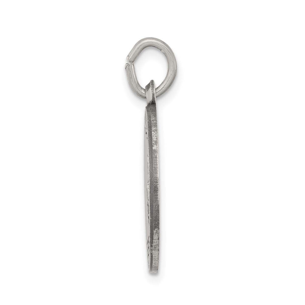 Sterling Silver Saint Roch Medal Pendant, Catholic Patron Saint Charm for Healing and Protection