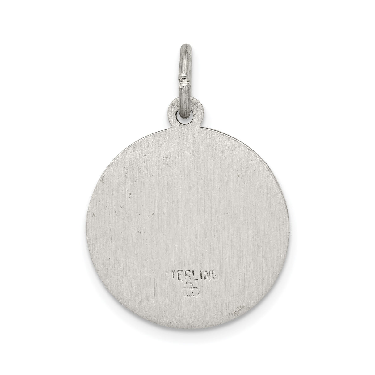 Sterling Silver Saint Roch Medal Pendant, Catholic Patron Saint Charm for Healing and Protection