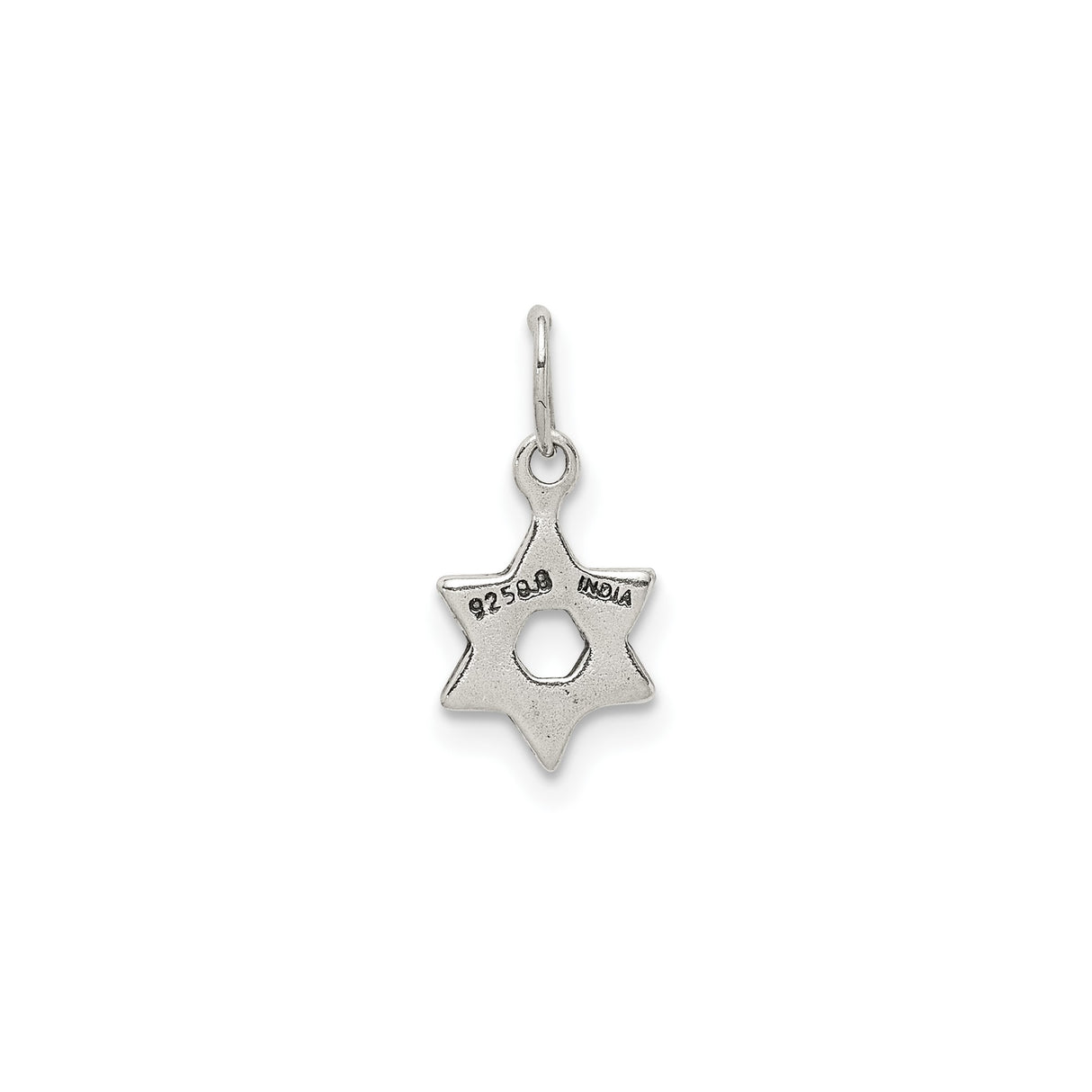 Sterling Silver Star of David Pendant, Textured Jewish Symbol for Women or Unisex Wear