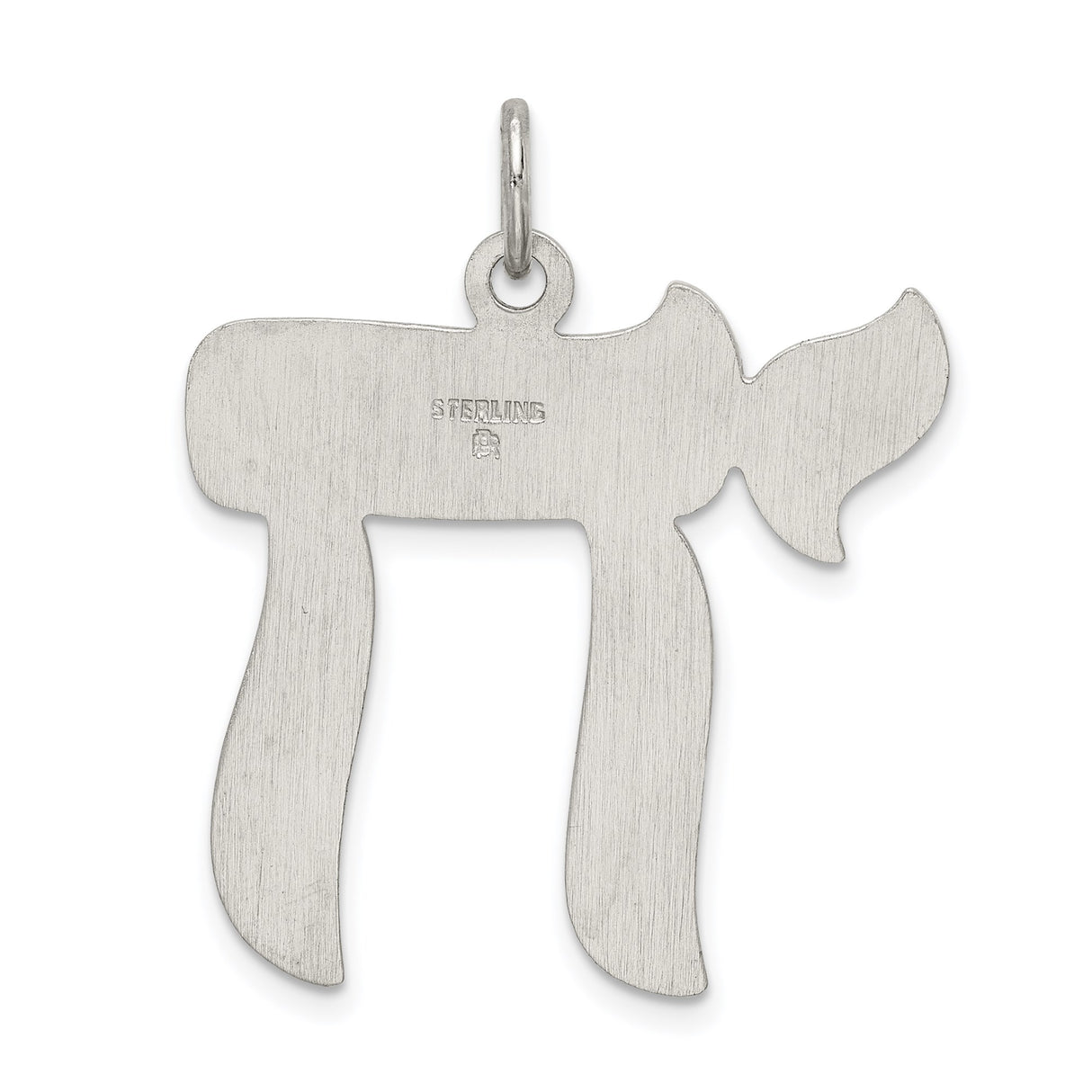 Sterling Silver Chai Pendant with Hebrew Life Symbol, Judaica Jewelry for Men or Women