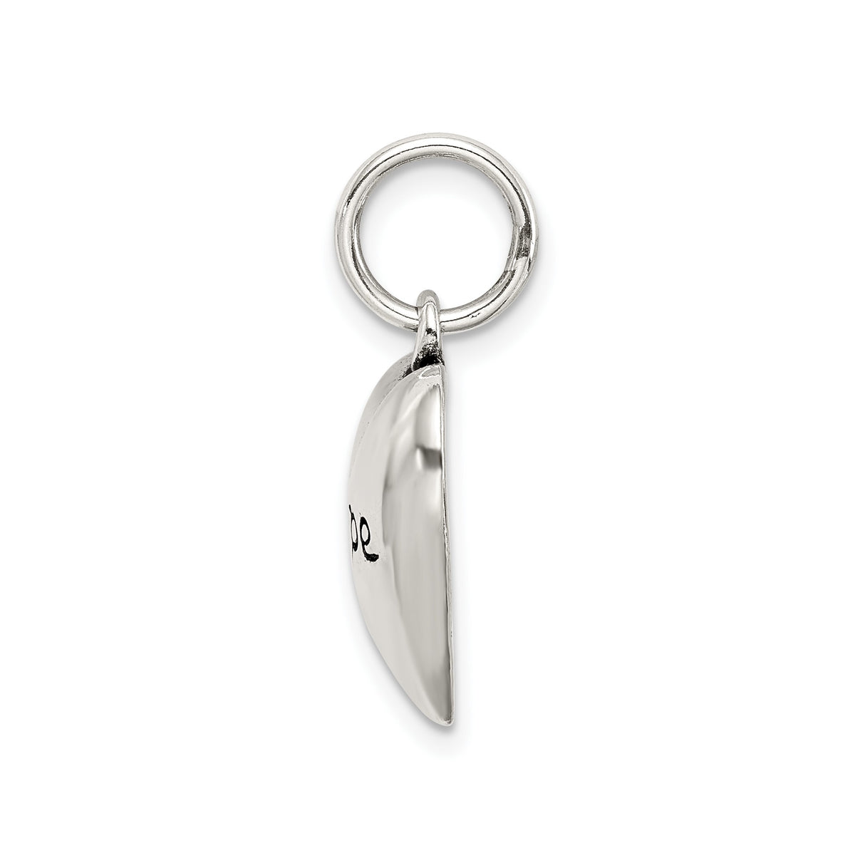 Sterling Silver Heart Pendant with Hope Message, Inspirational and Empowering Jewelry for Women