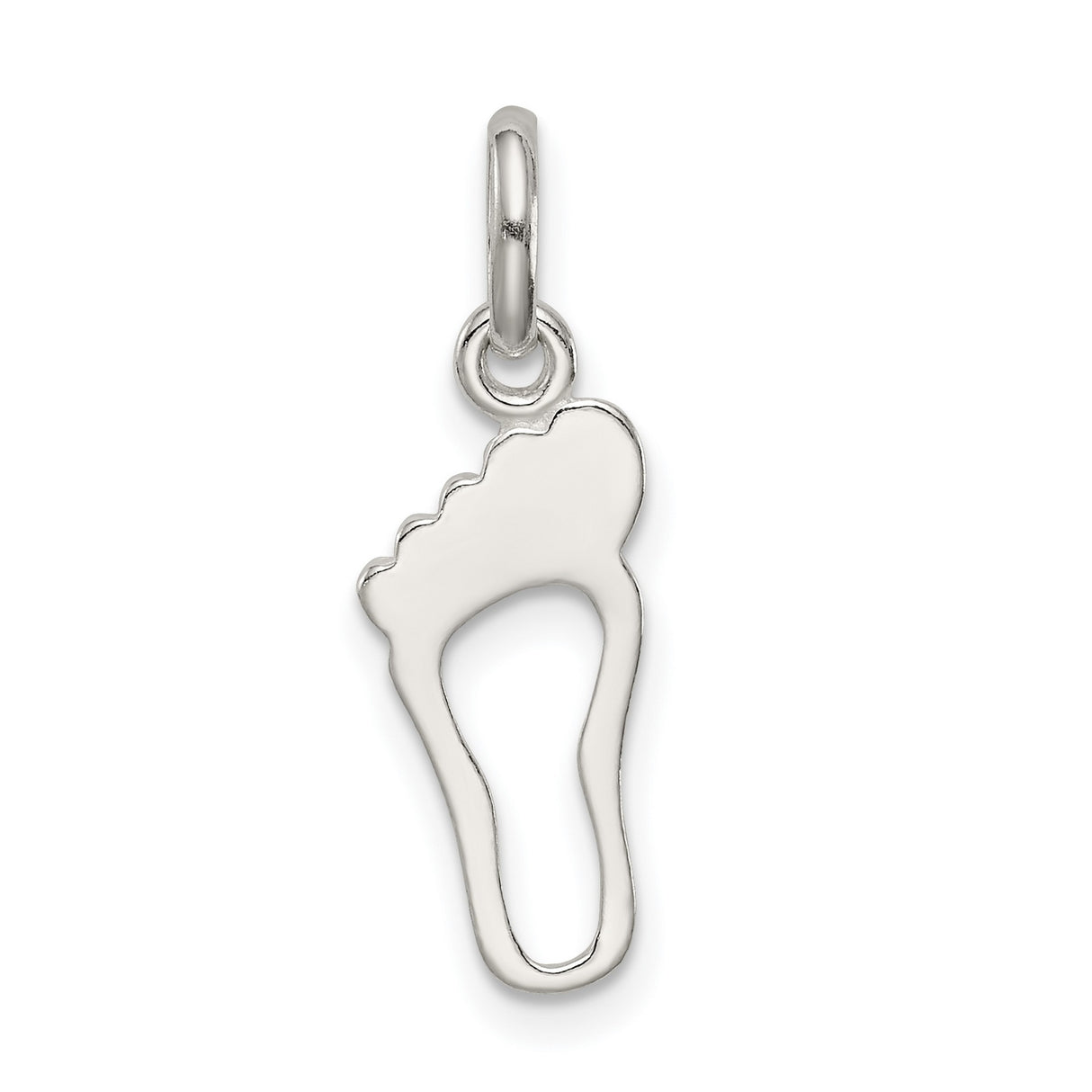 Foot Charm Pendant in Real 925 Sterling Silver