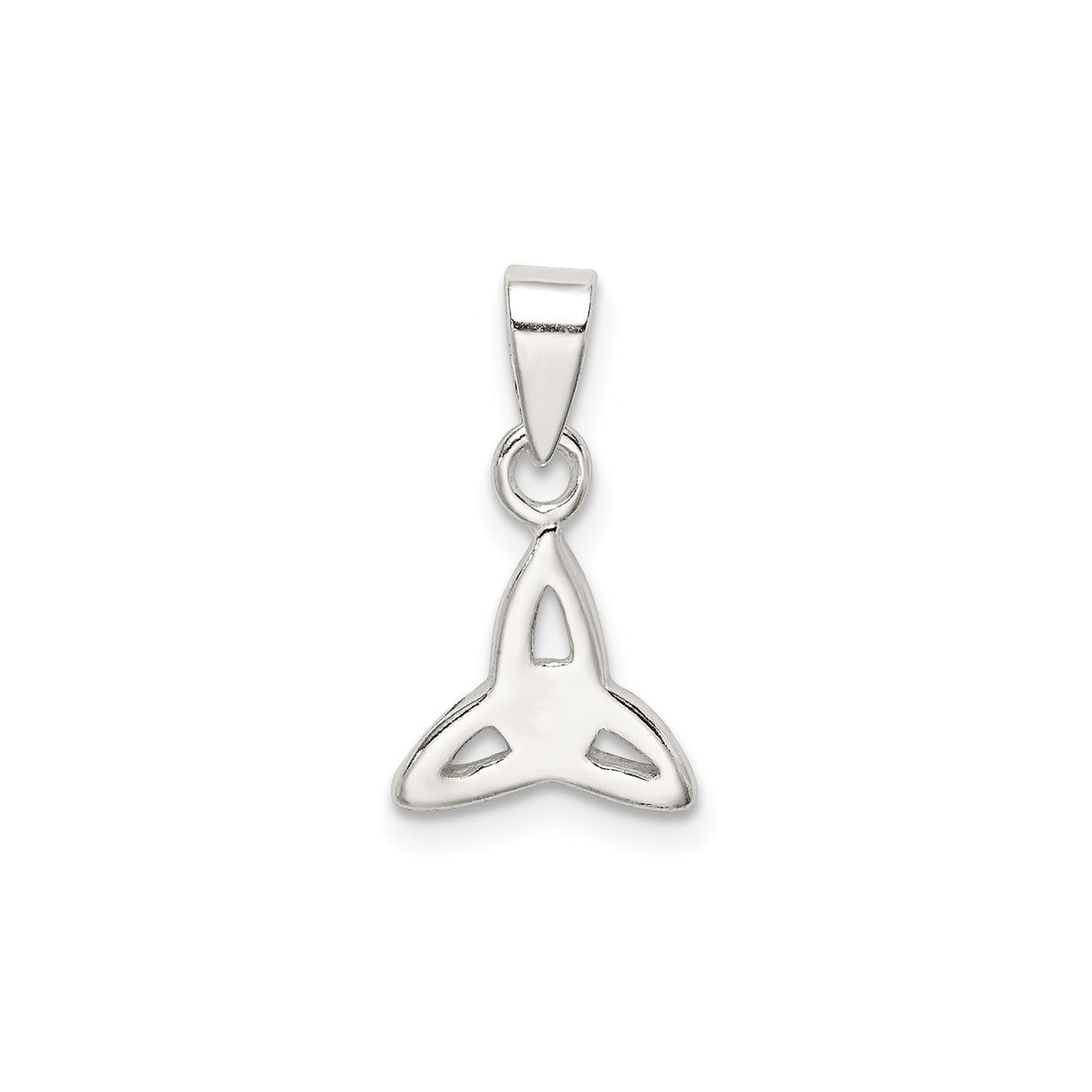 Sterling Silver Celtic Triquetra Knot Pendant, Trinity Symbol Jewelry for Women or Unisex
