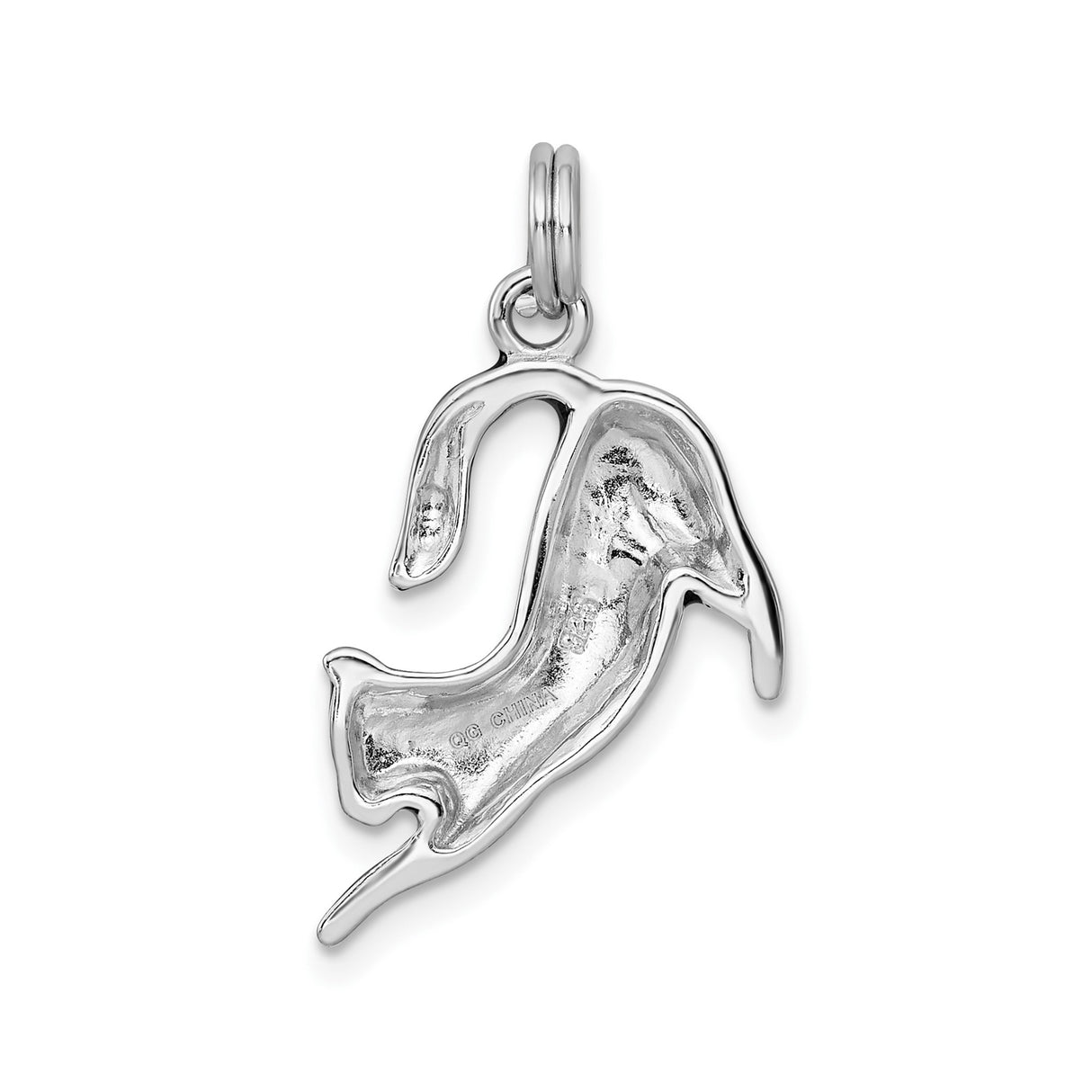 Sterling Silver Cat Pendant with Black Enamel, Whimsical Feline Charm for Women