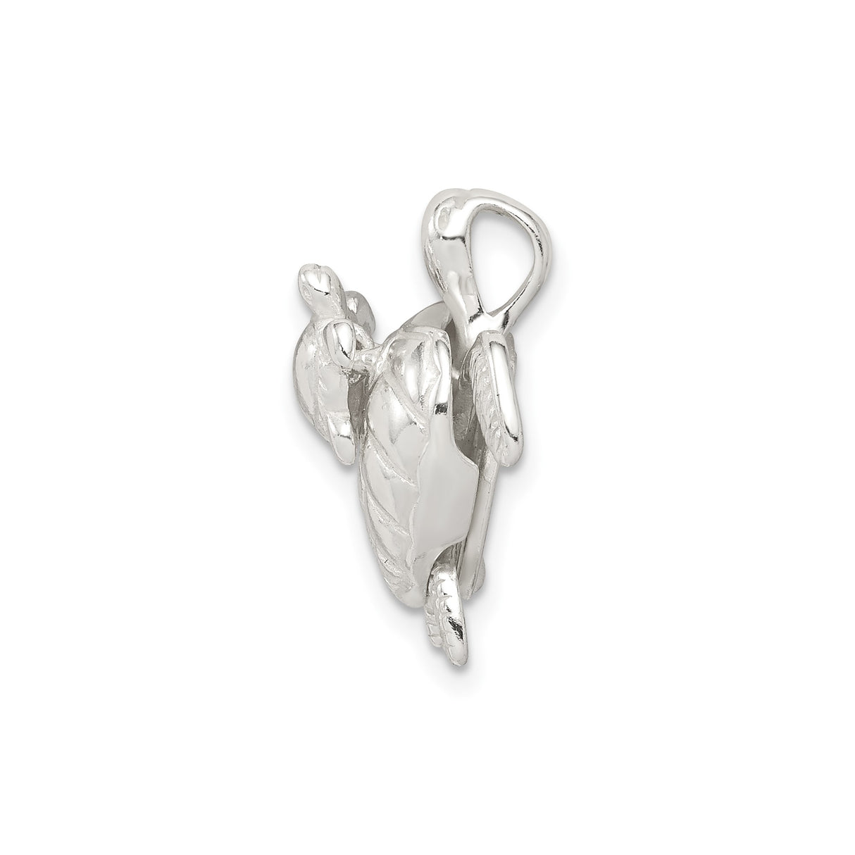 Sterling Silver Turtle Pendant with Sea Turtle Design, Ocean-Inspired Jewelry for Women or Unisex