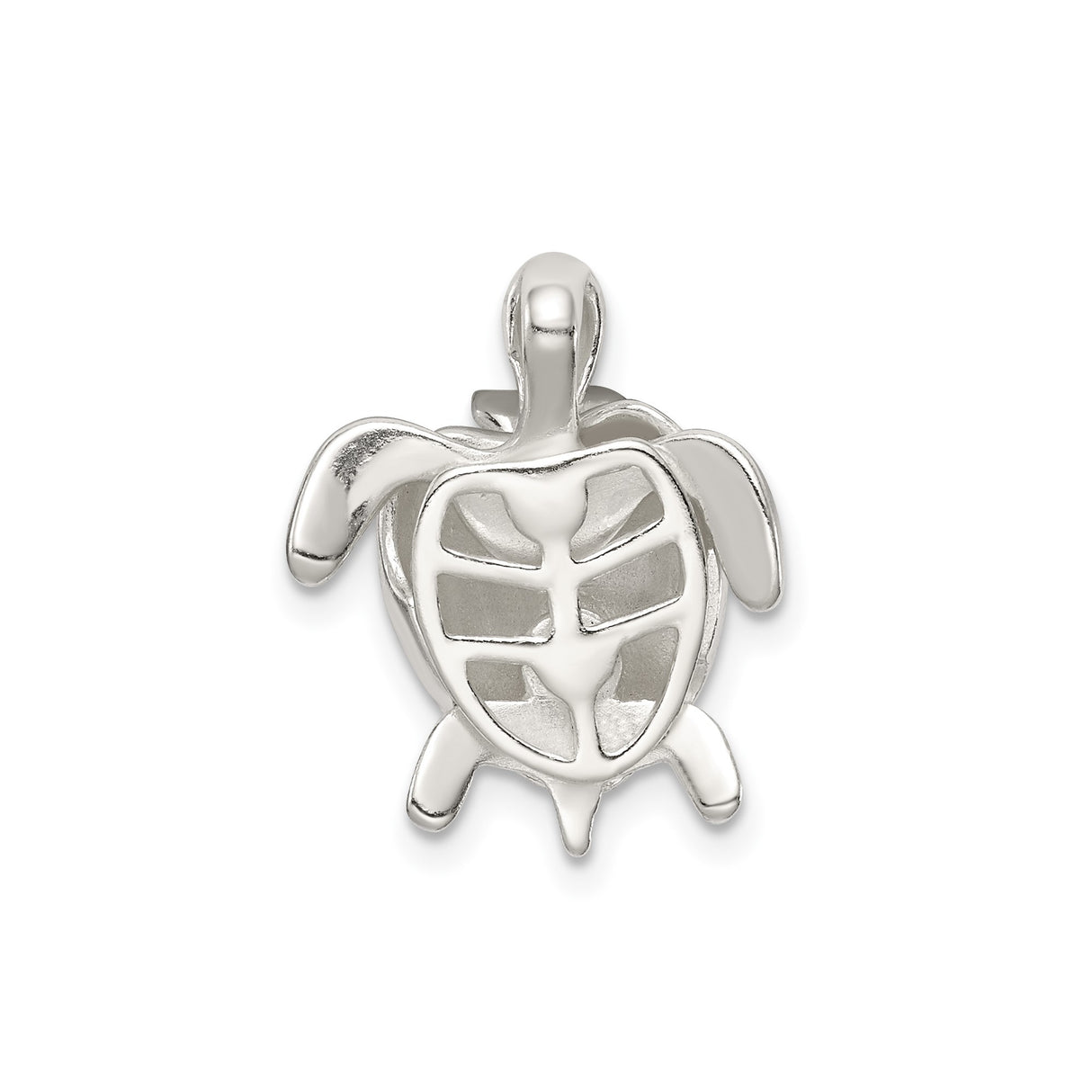Sterling Silver Turtle Pendant with Sea Turtle Design, Ocean-Inspired Jewelry for Women or Unisex