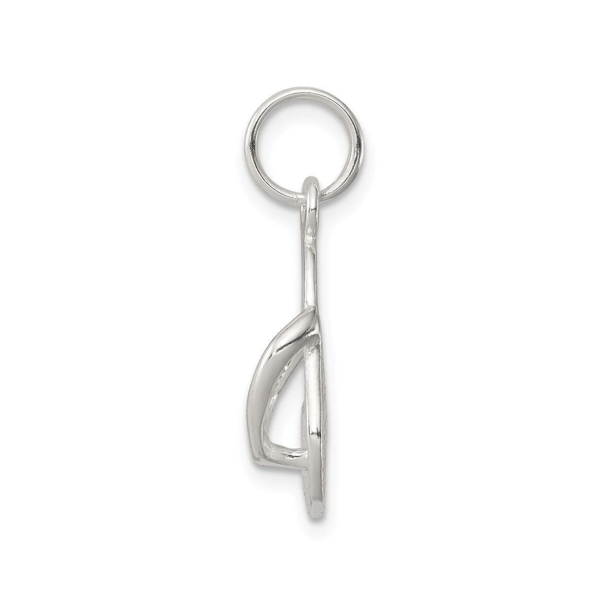 Sterling Silver Flip Flop Sandal Pendant Charm, Beach-Inspired Summer Jewelry for Women