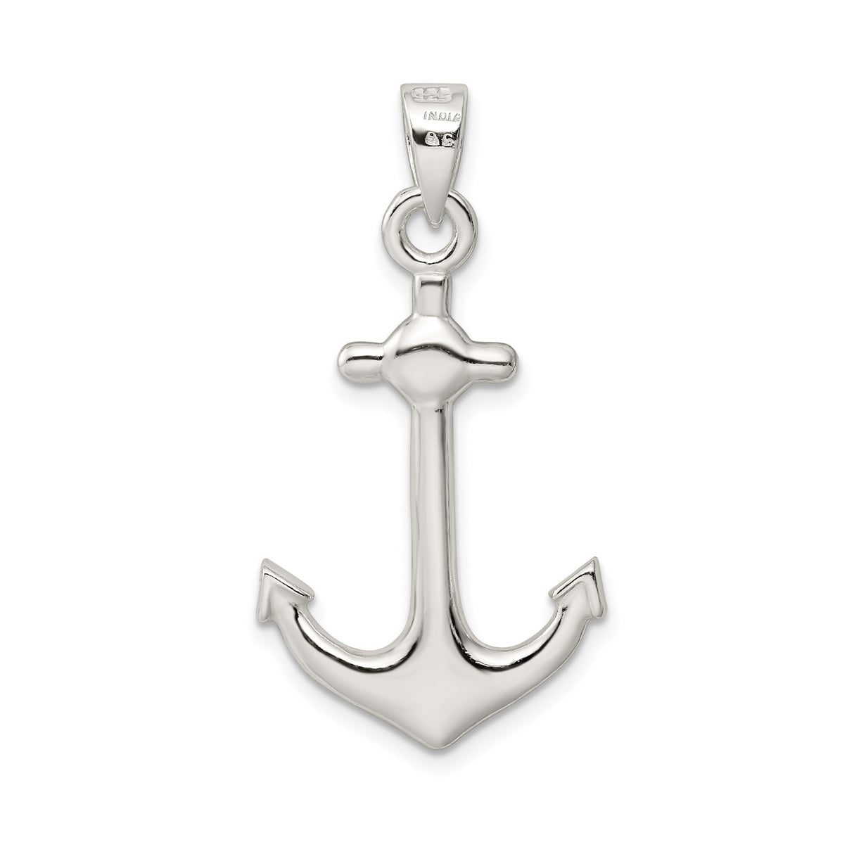 Sterling Silver Anchor Pendant, Nautical Symbol of Hope, Strength and Faith, Unisex Christian Jewelry