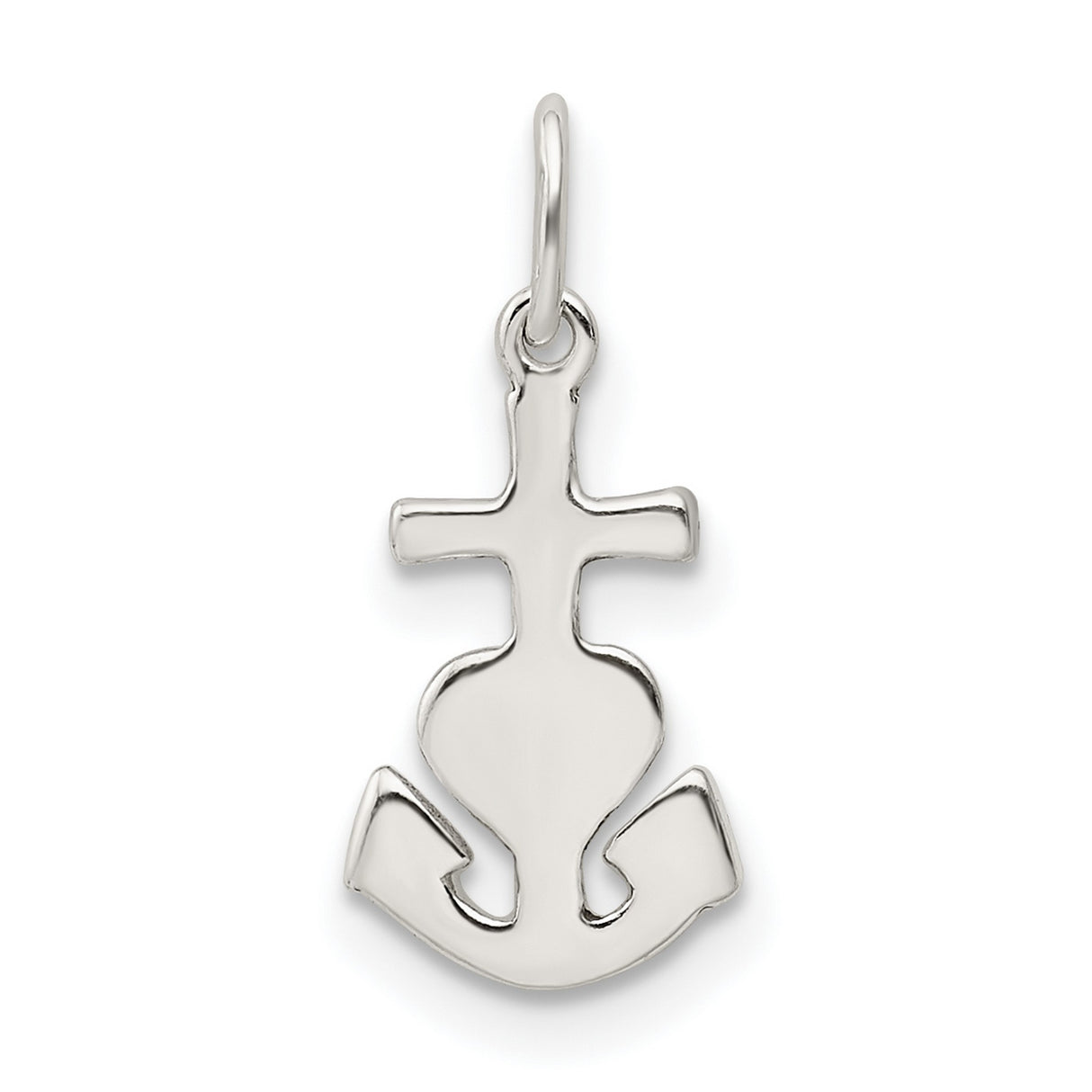 Hope, Faith, and Charity 15x7mm Charm Pendant in Real 925 Sterling Silver