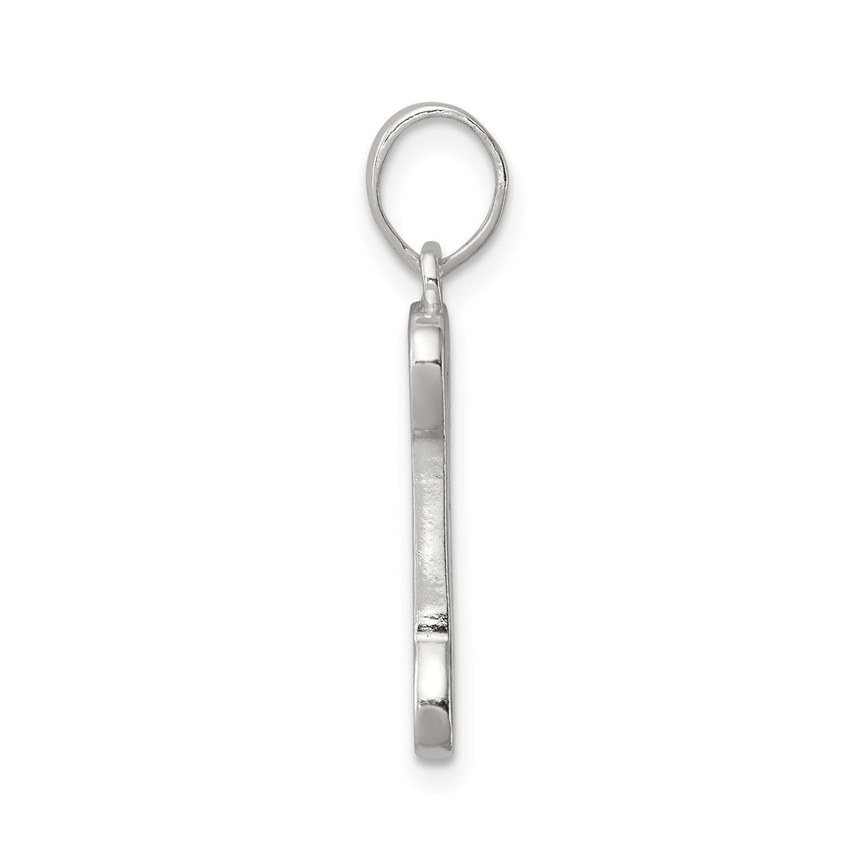 Sterling Silver Dog Bone Pendant with Open Design, Pet Companionship Symbol, Unisex Memorial Charm