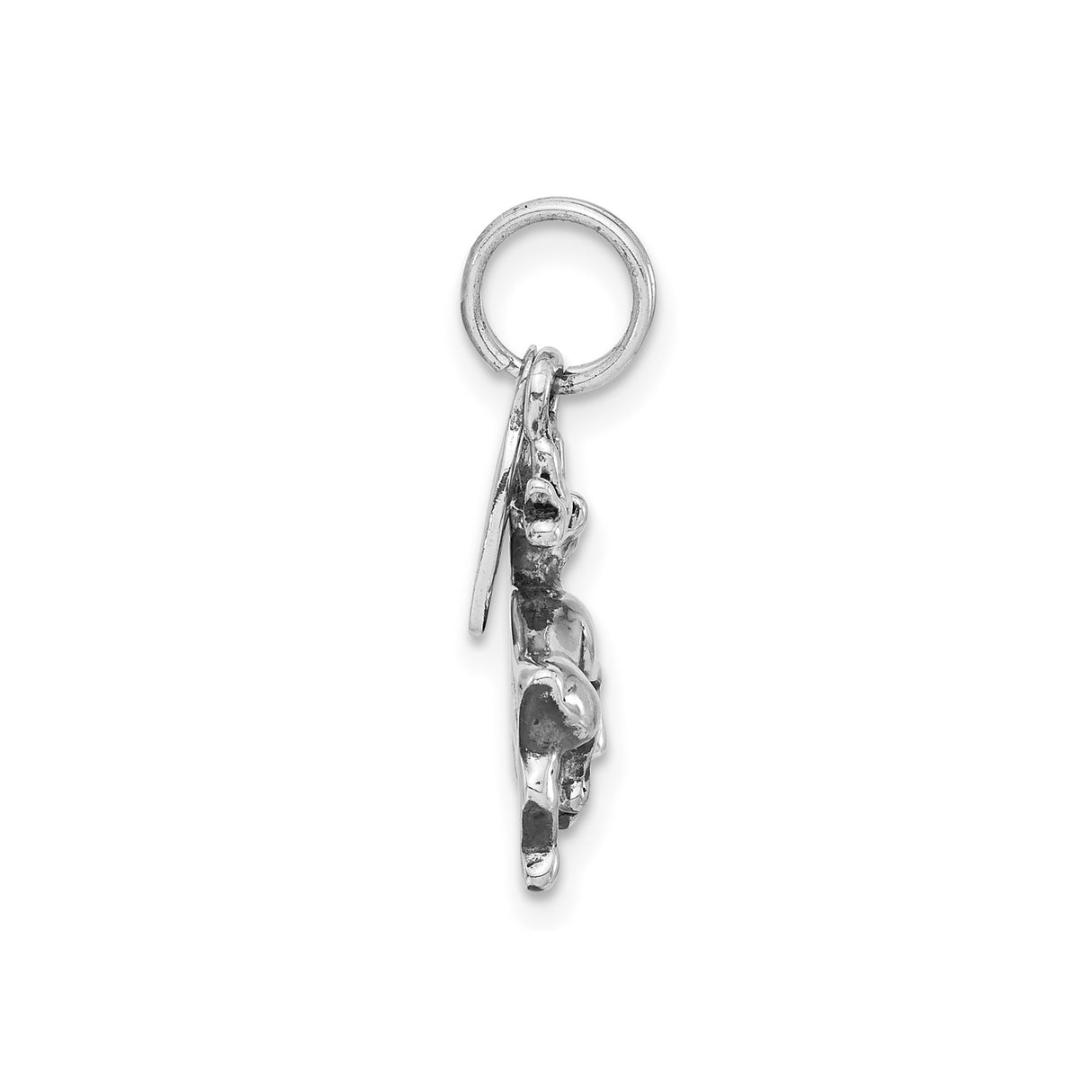 Sterling Silver Capricorn Pendant with Detailed Zodiac Goat Design, Unisex Horoscope Charm