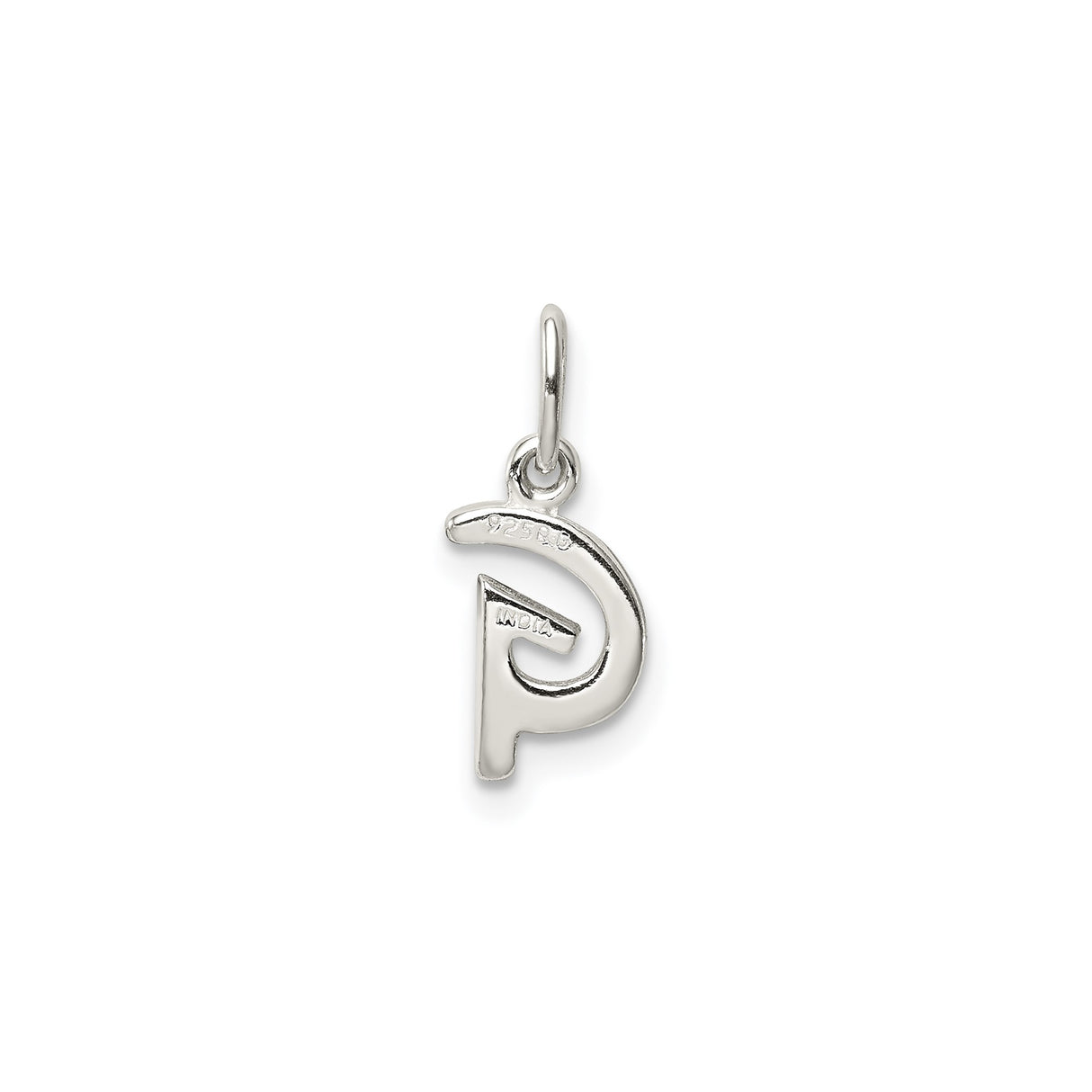 Sterling Silver Lowercase G Pendant, Minimalist Alphabet Charm Necklace
