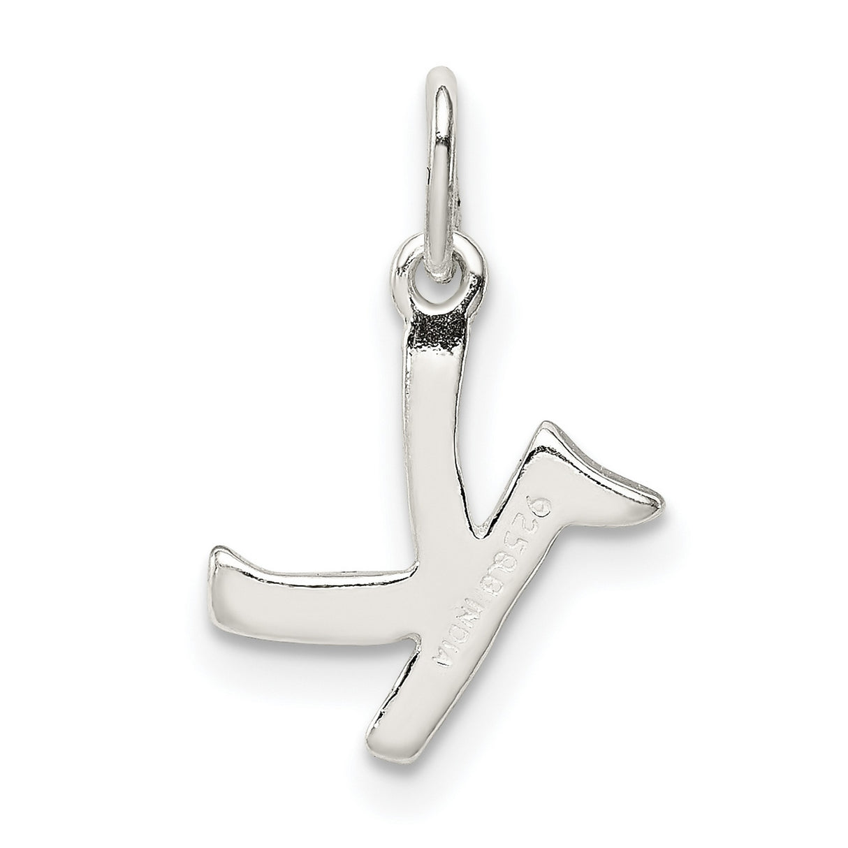 Initial K Charm Pendant in Real 925 Sterling Silver
