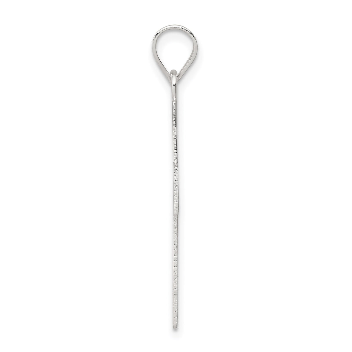 Sterling Silver Cross Pendant with Sleek Geometric Design for Men and Women