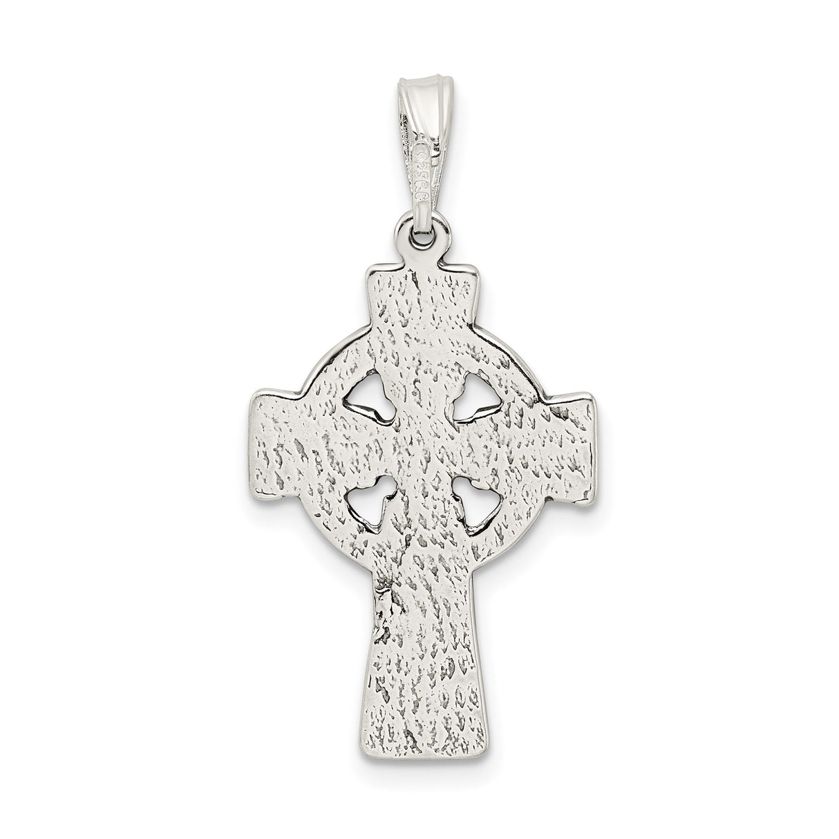 Sterling Silver Celtic Cross Pendant with Tribal Detailing, Spiritual Christian Jewelry for Men and Women