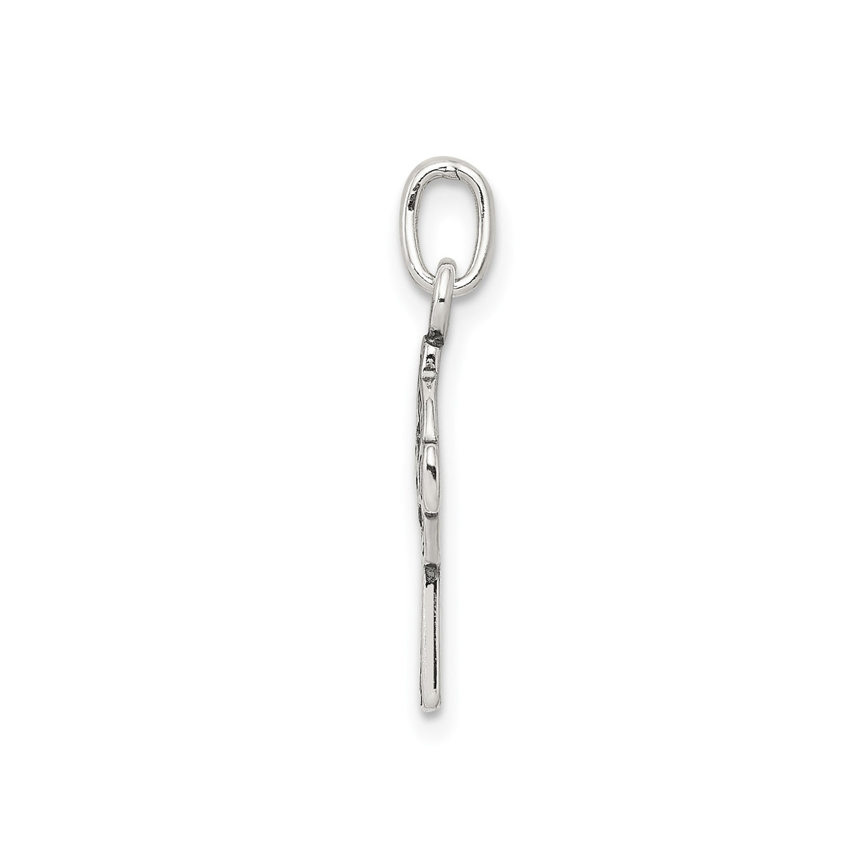 Sterling Silver Celtic Cross Pendant with Rope Motif and Spiritual Detailing