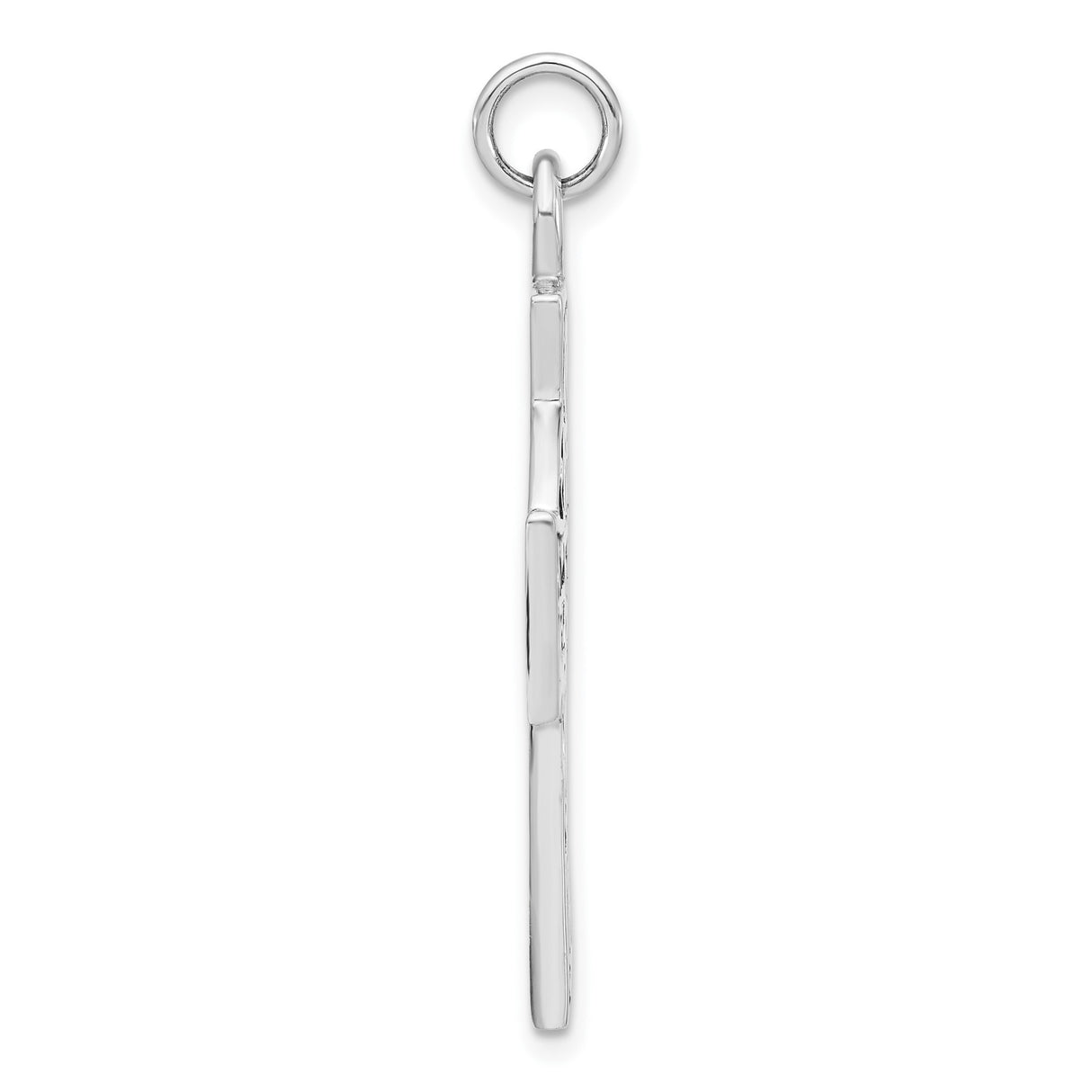 Sterling Silver Cross Pendant with Celtic Eternity Knot and Openwork Halo Design