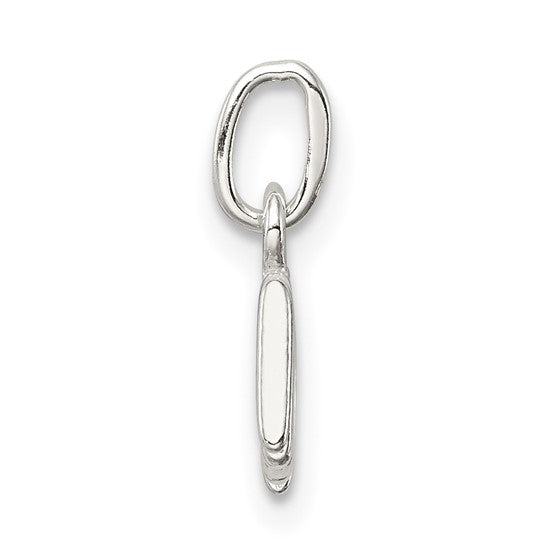 Sterling Silver Pendant with Heartbeat Design, Minimalist Mom Jewelry for Women