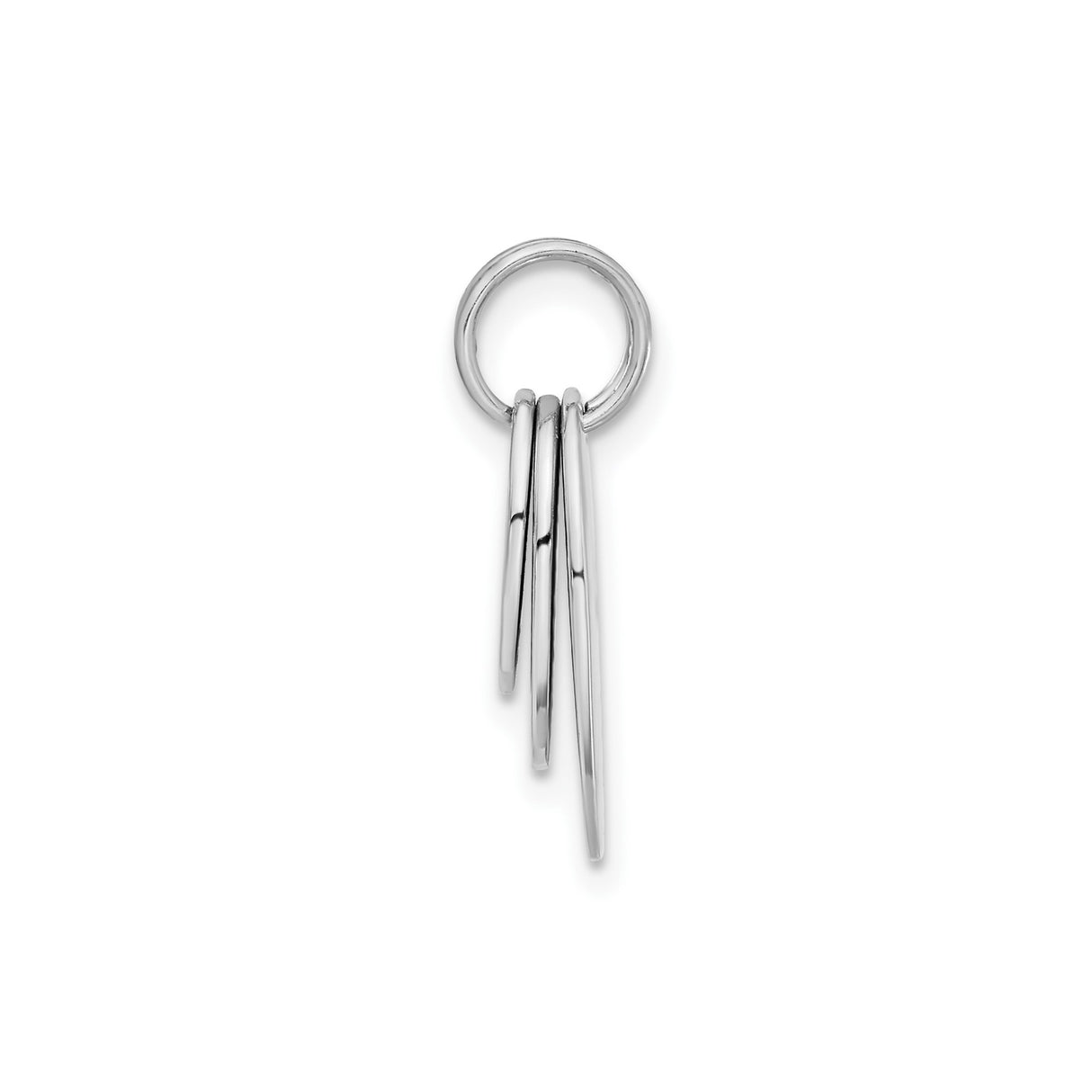 Sterling Silver Oval Pendant with Layered Wish Design, Contemporary Unisex Style