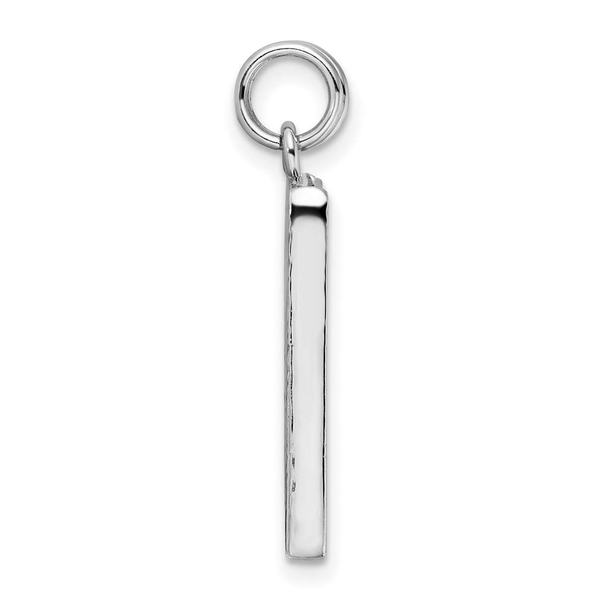 Polished Picture Frame Charm Pendant in Real 925 Sterling Silver