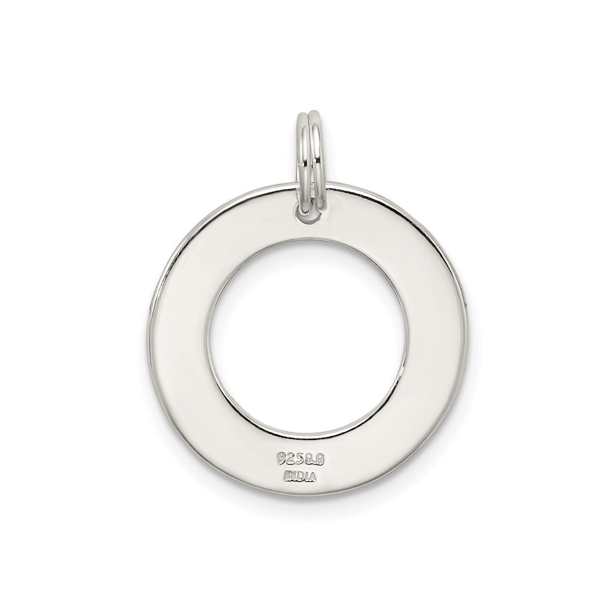 Sterling Silver Open Circle Pendant, Follow Your Dreams Inspirational Jewelry for Women and Unisex