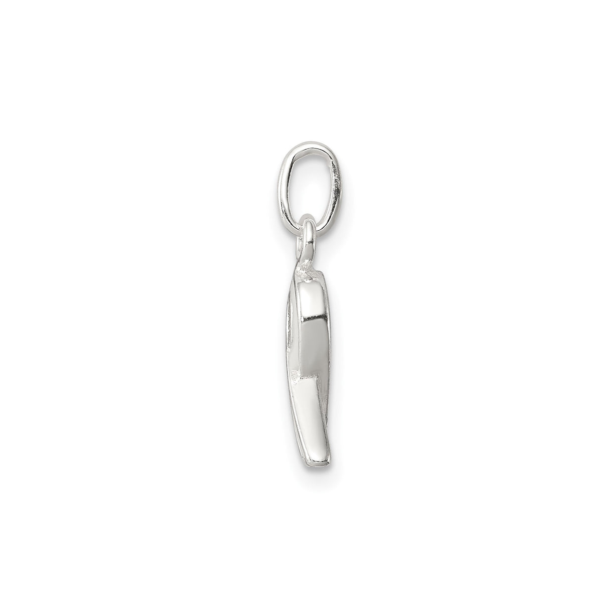 Sterling Silver Awareness Ribbon Pendant, Symbol of Support and Hope