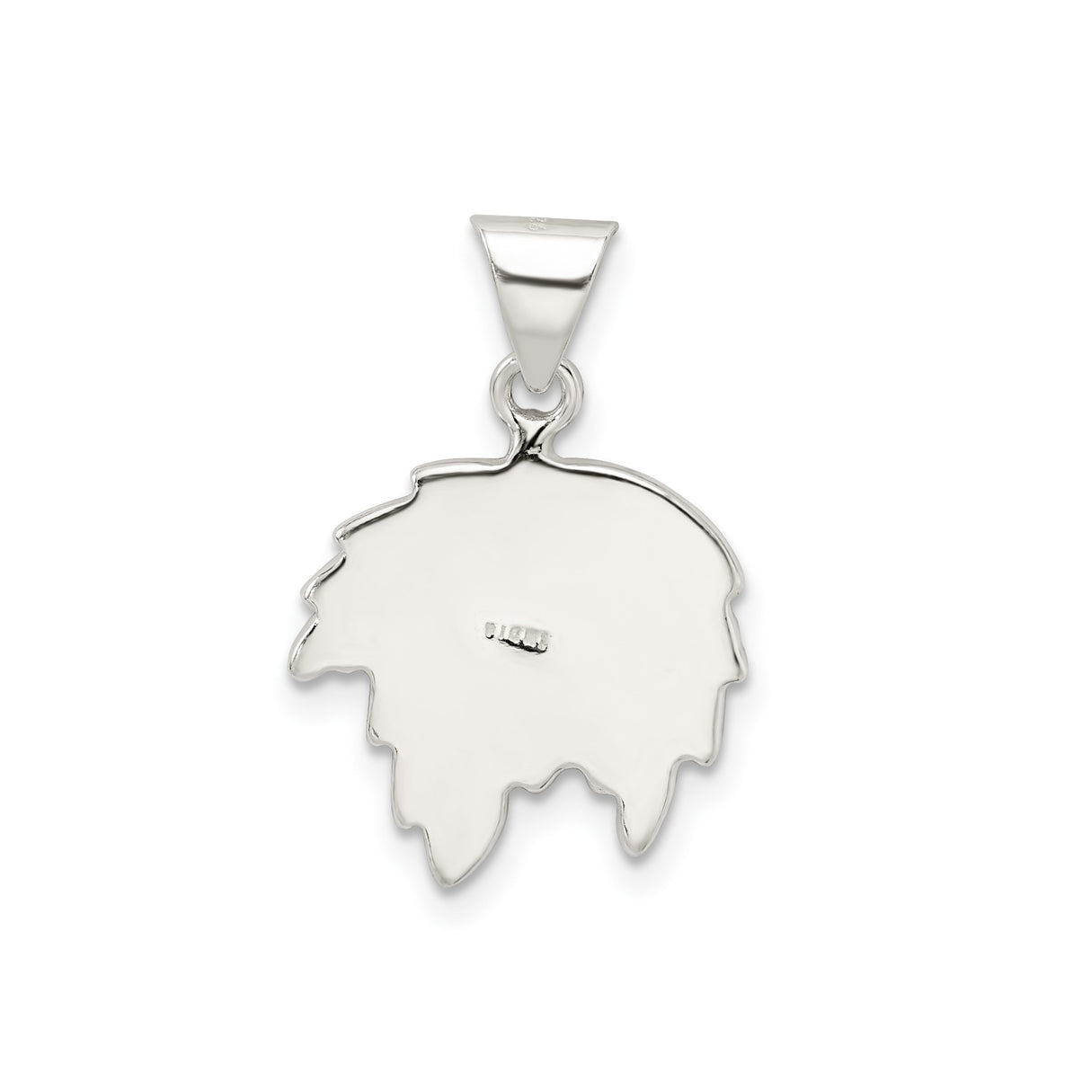 Sterling Silver Holly Leaf Pendant with Green Enamel and Red Berry Accents, Christmas Holiday Jewelry