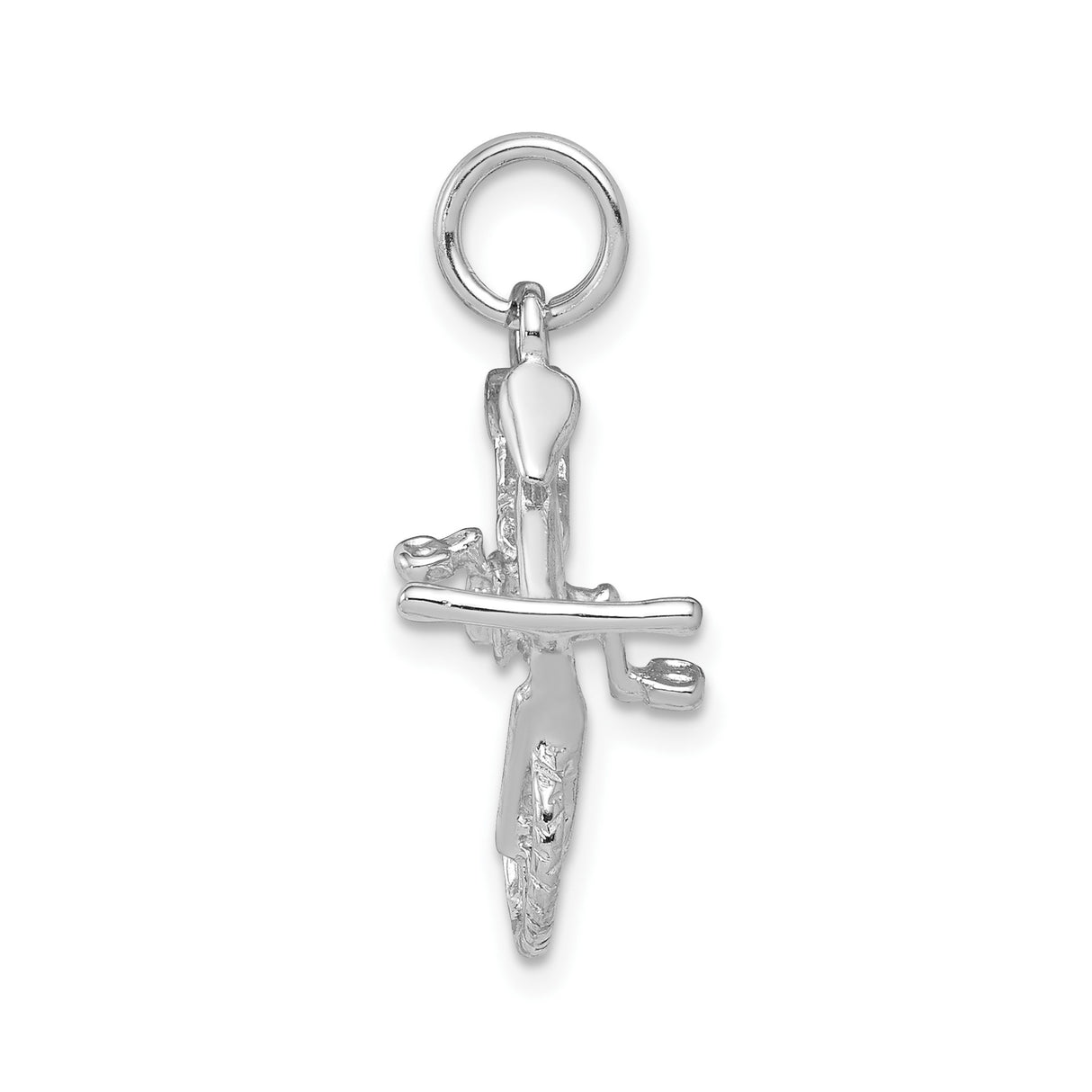 Sterling Silver Bicycle Pendant with Detailed Bike Design, Unisex Cycling Charm