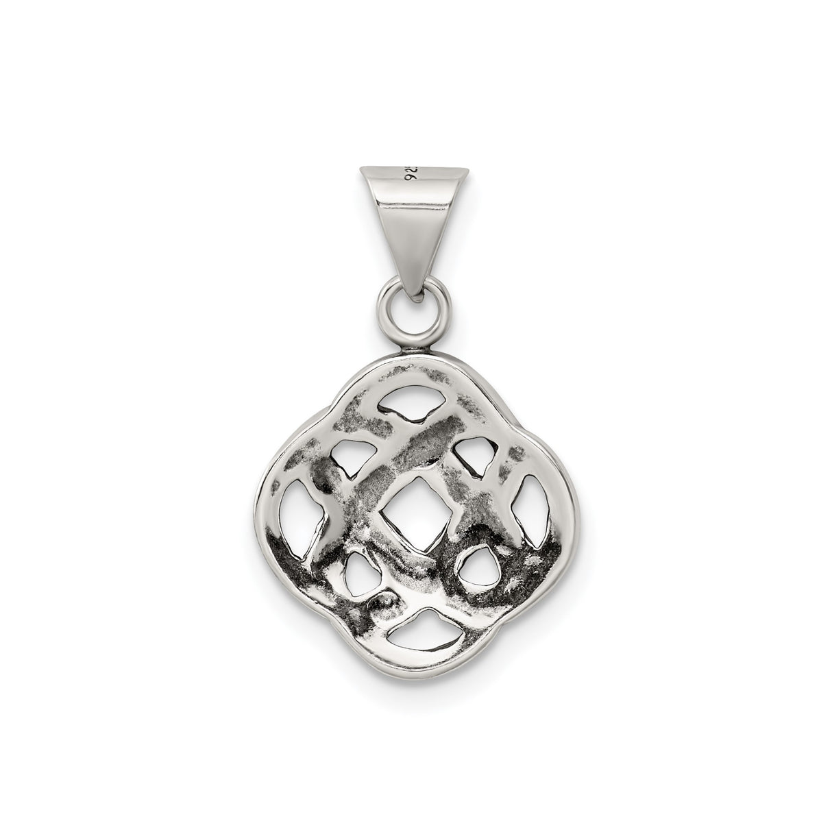 Sterling Silver Celtic Knot Pendant with Interwoven Design Symbolizing Unity and Eternity
