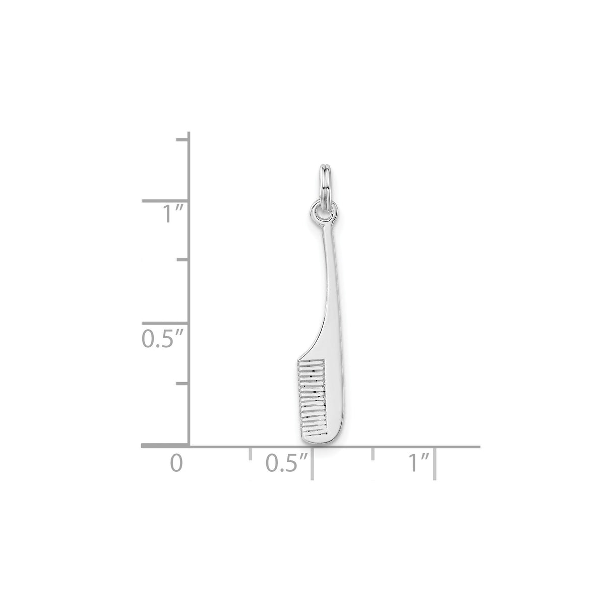 Sterling Silver Comb Pendant, Miniature Hair Comb Charm for Barbers and Stylists
