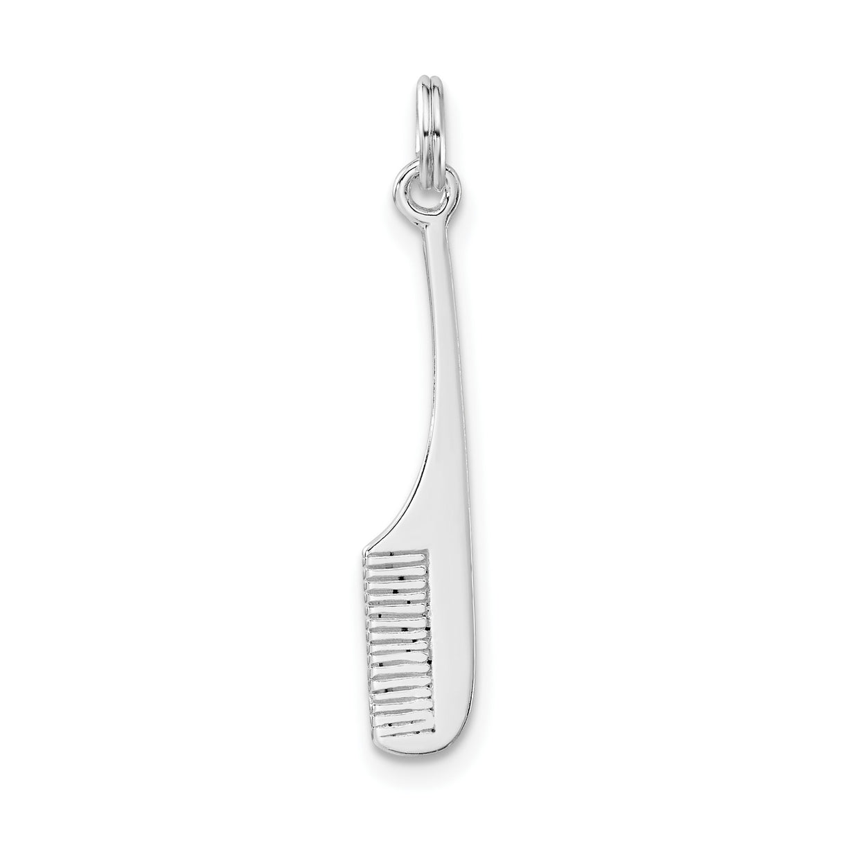 Sterling Silver Comb Pendant, Miniature Hair Comb Charm for Barbers and Stylists