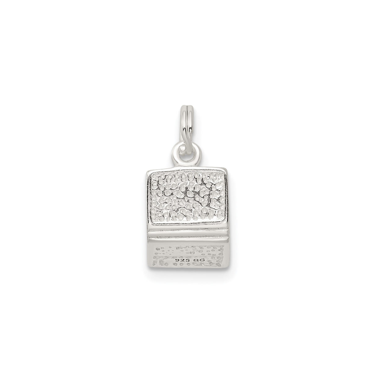Sterling Silver Laptop Charm Pendant, Tech Theme Computer Jewelry for Women or Unisex