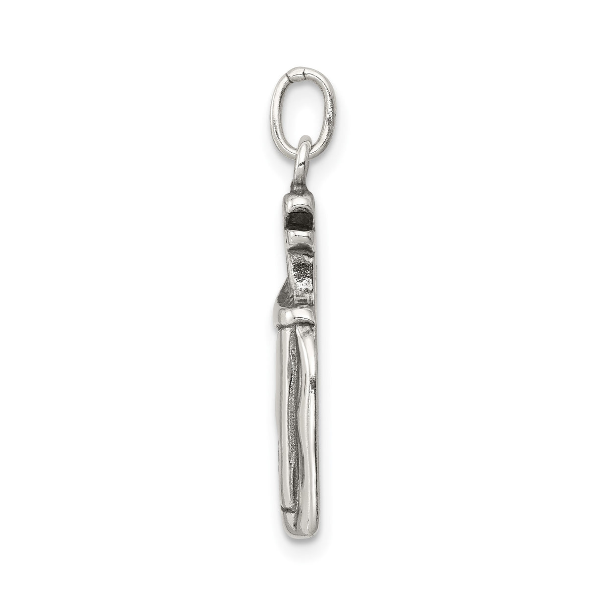 Sterling Silver Golf Bag Pendant with Detailed Clubs, Unisex Sports Charm for Golf Lovers