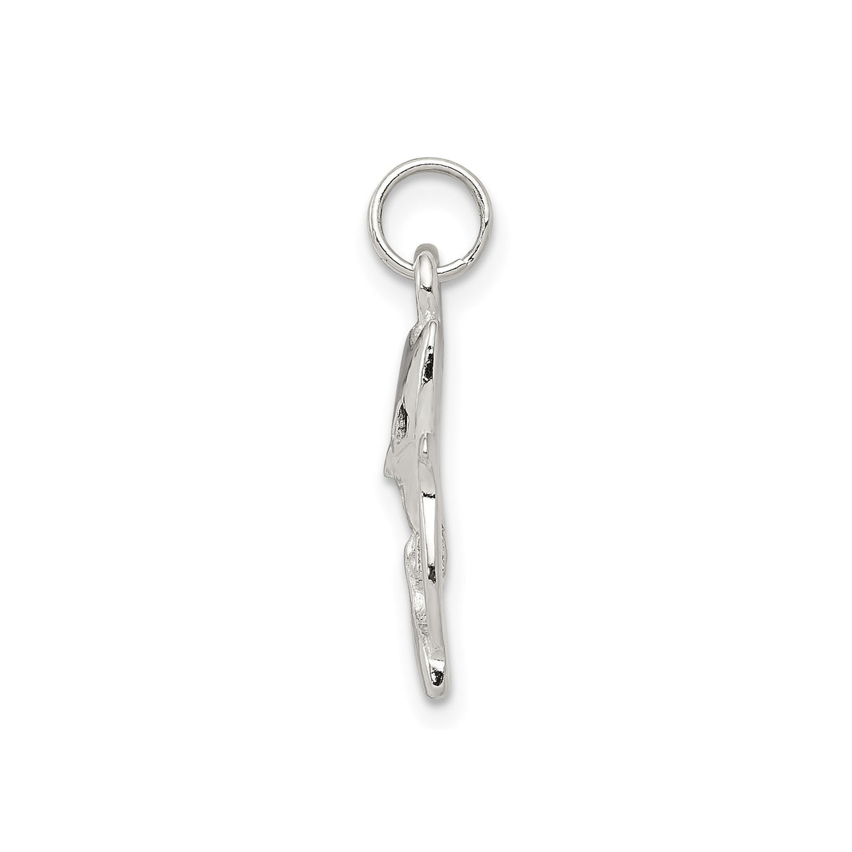 Sterling Silver Cat Pendant with Black Stone Eyes and Pink Gemstone Accents