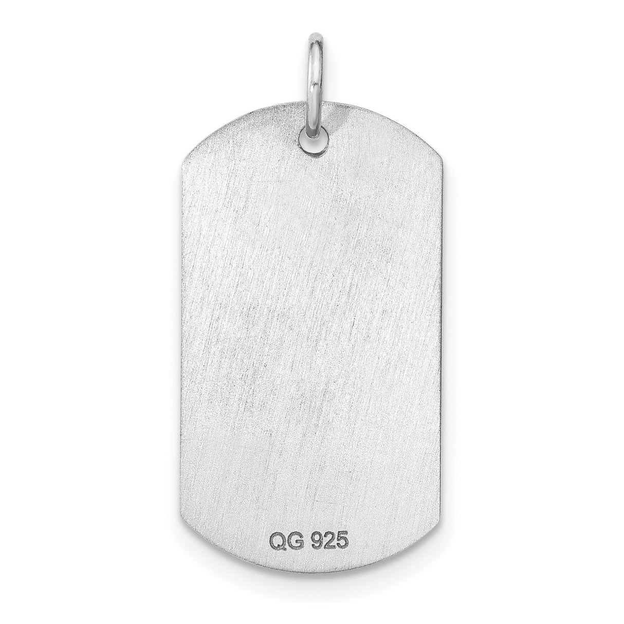 Personalize Graduation Dog Tag Charm Pendant in Real 925 Sterling Silver