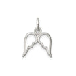 Sterling Silver Angel Wings Pendant with Open Double Wings Design, Spiritual Jewelry for Women