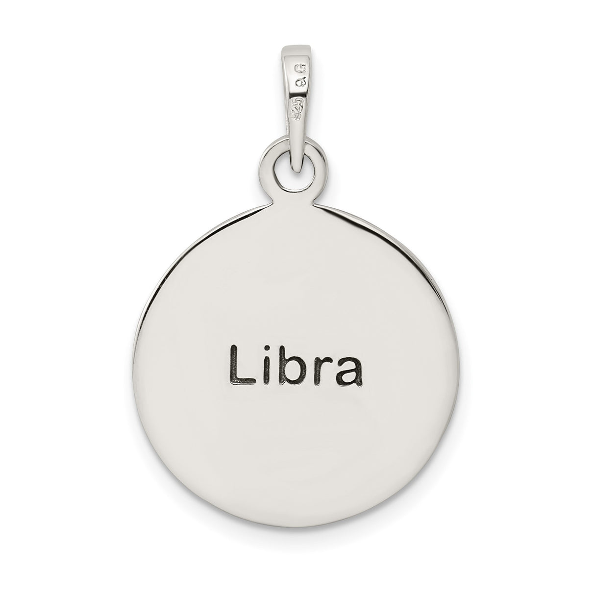 Sterling Silver Justice Pendant with Scales Symbol, Libra Zodiac and Legal Theme