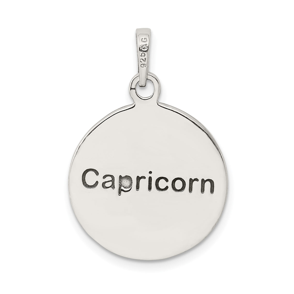 Sterling Silver Aries Zodiac Pendant with Ram Symbol and Celestial Medallion Design