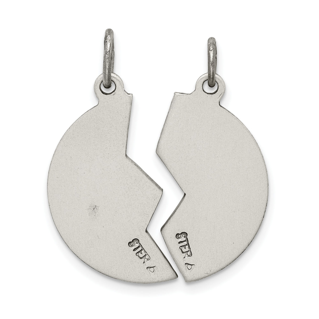 Sterling Silver Mizpah Pendant with Genesis 31:49 Bible Verse, Interlocking Coin Design