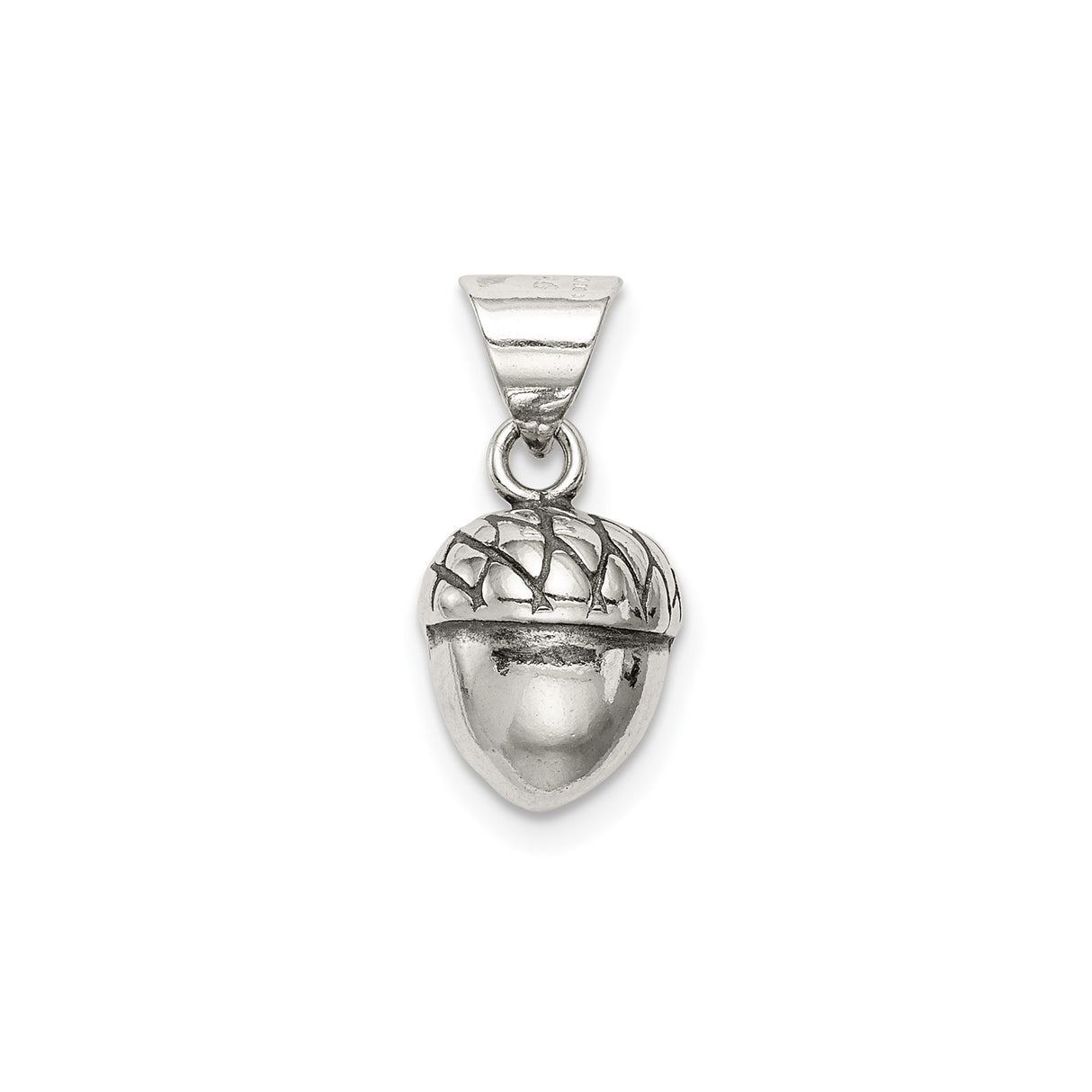 Sterling Silver Acorn Pendant with Botanical Charm, Nature-Inspired Forest Jewelry for Women