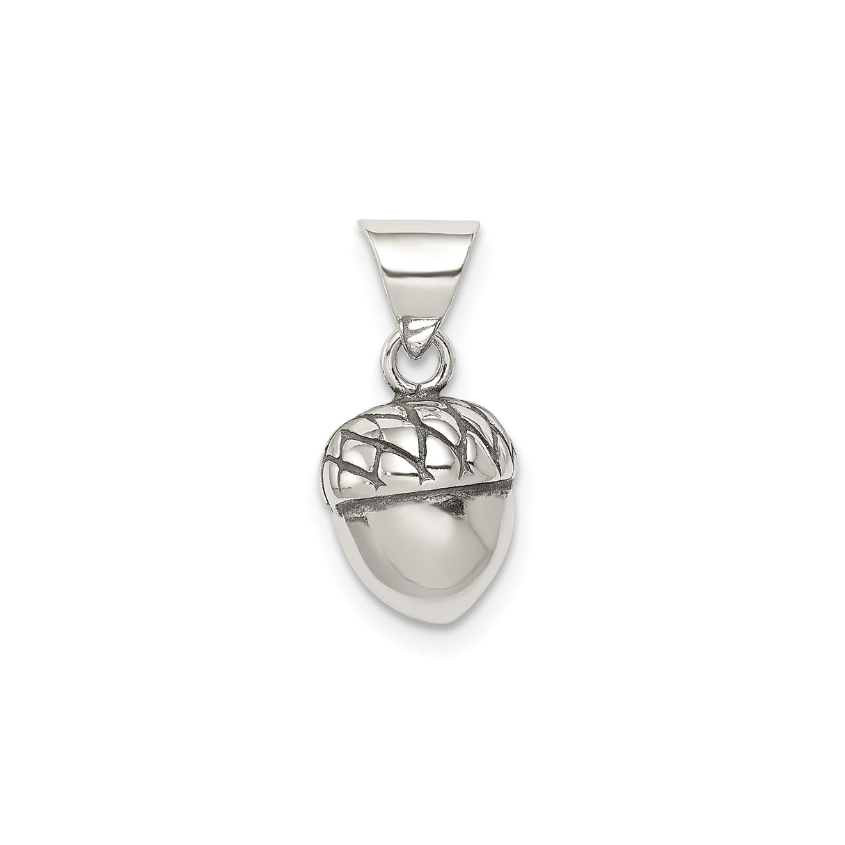 Sterling Silver Acorn Pendant with Botanical Charm, Nature-Inspired Forest Jewelry for Women