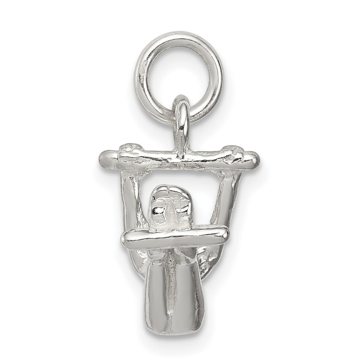 Gymnast Charm Pendant in Real 925 Sterling Silver