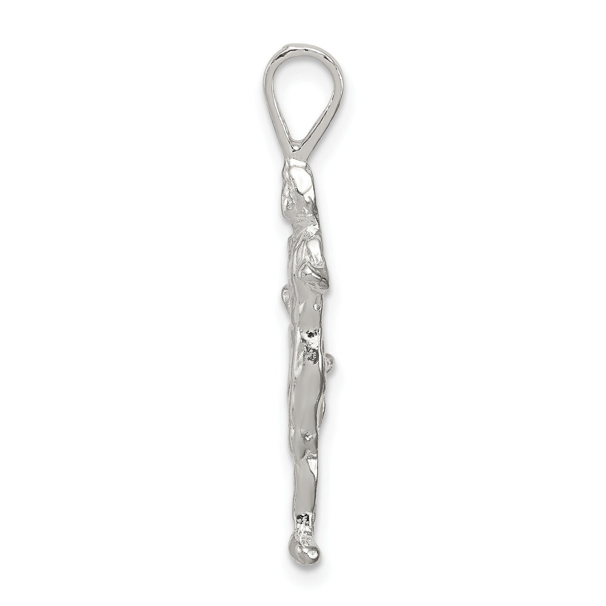 Sterling Silver Runner Pendant Featuring Mid-Stride Running Figure, Athletic Motivation Jewelry