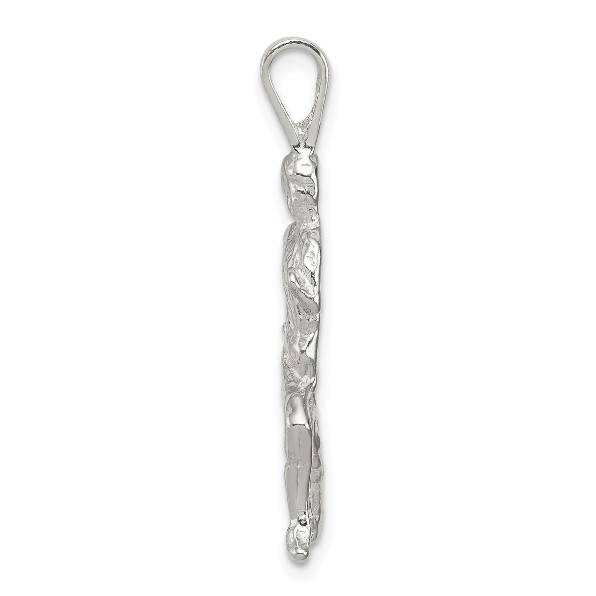 Sterling Silver Runner Pendant with Detailed Motion Design, Athletic Jewelry for Marathoners and Track Athletes