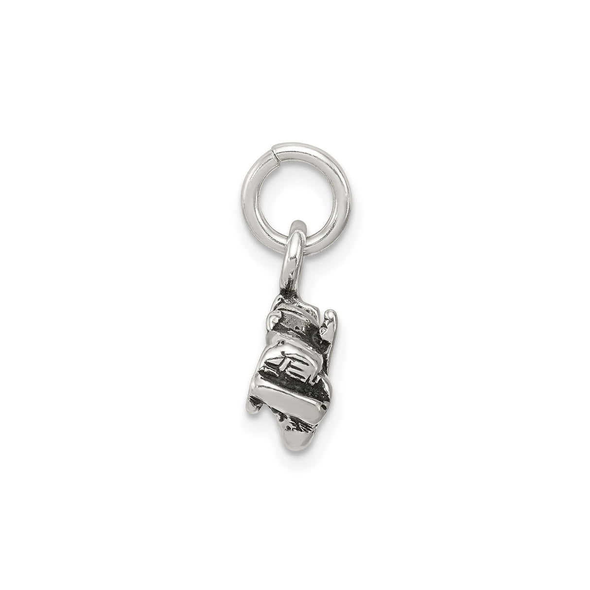 Sterling Silver Semi Truck Pendant, Detailed Tractor Trailer Charm, Transport Theme Jewelry