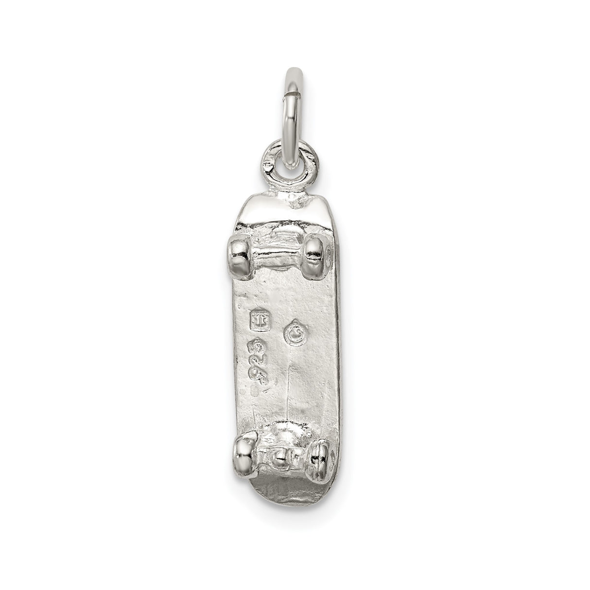 Sterling Silver Mezuzah Pendant with Etched Hebrew Scroll Design, Jewish Faith Symbol