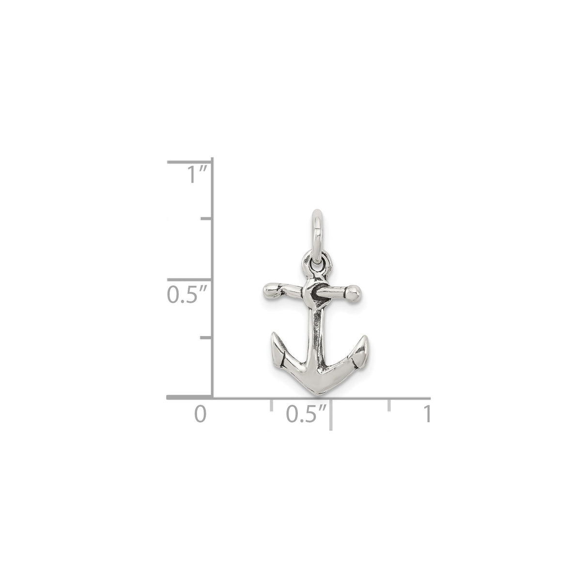 Sterling Silver Anchor Pendant, Nautical Symbol of Hope and Christian Faith Jewelry