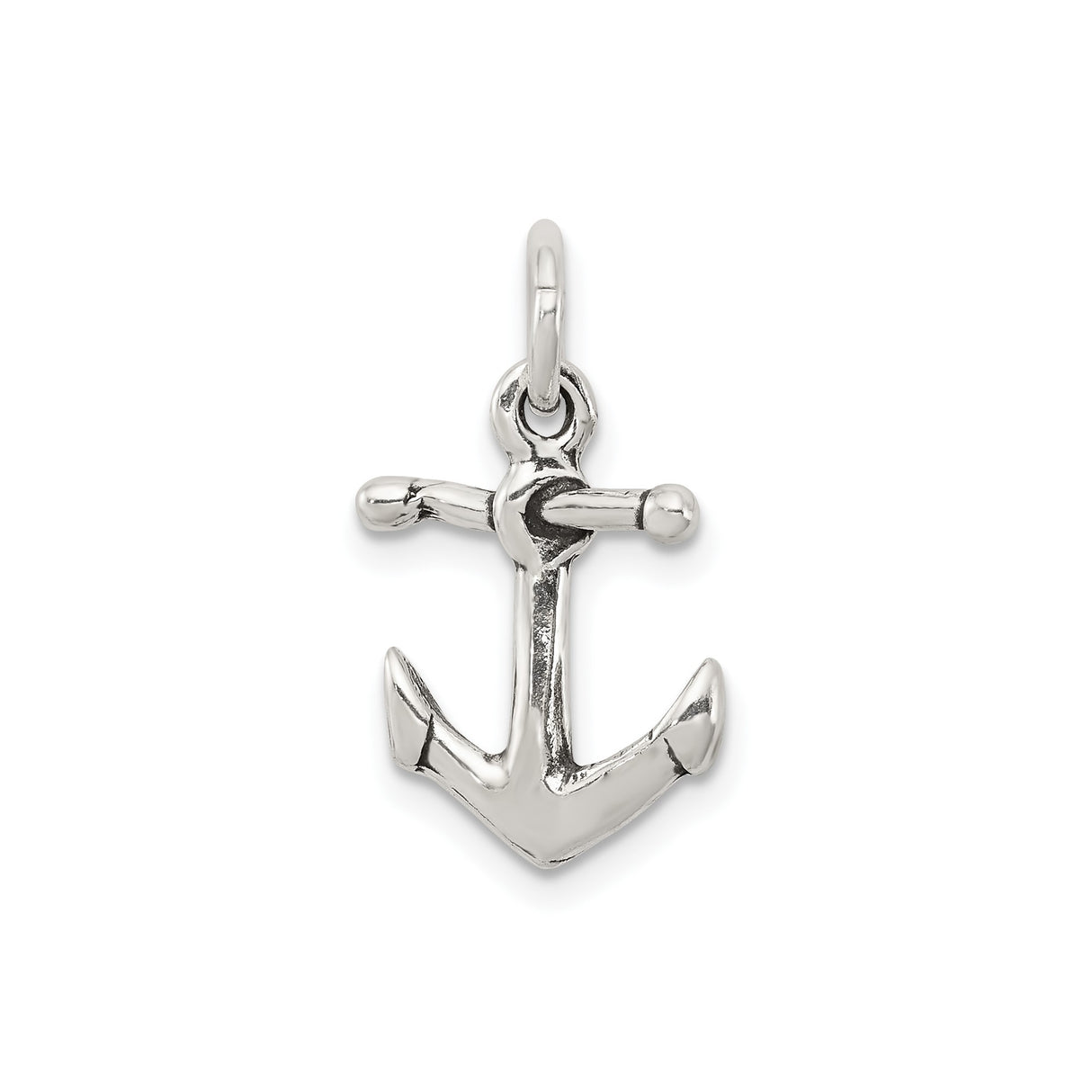 Sterling Silver Anchor Pendant, Nautical Symbol of Hope and Christian Faith Jewelry
